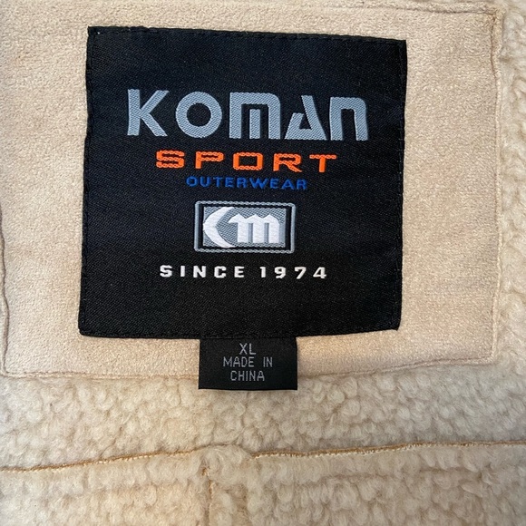 Koman Sport Outwear Teddy Jacket Size XL - Picture 3 of 8